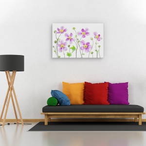 Tablou canvas - Anemone Japonica, Natura moarta, Flori, 80 x 120 cm - Img 2