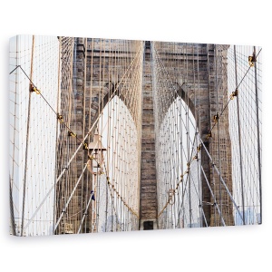 Tablou canvas - Arcadele Cablate, Brooklyn, Pod, New York, 80 x 120 cm