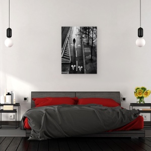 Tablou canvas - Banda De Ciclism, Noapte, Strada, 50 x 70 cm - Img 3
