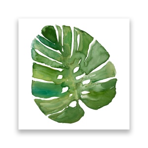 Tablou Canvas - Botanica, Pictura, Natura, Frunza, Verde, 60 x 60 cm