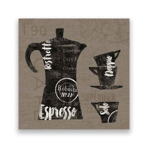 Tablou Canvas - Cafea, Ceasca, Vintage, 60 x 60 cm