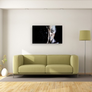 Tablou canvas - Calea Lactee, Laptos, Mod, Portret, Fata, Jumatate, 50 x 80 cm - Img 2