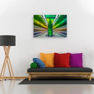 Tablou canvas - Canditz, Subteran, Arhitectura, Oras, Punct, Perspectiva, 60 x 90 cm - Img 2
