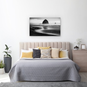 Tablou canvas - Cannon Beach, Plaja, Ocean, Lumina, Stanca, Oregon, 50 x 80 cm - Img 3