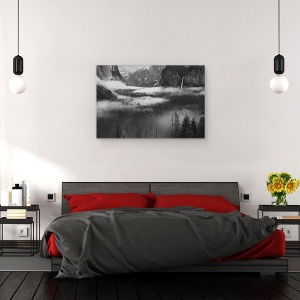 Tablou canvas - Ceata Plutind In Valea Yosemite, Peisaj, California, Statele Unite Ale Americii, 60 x 90 cm - Img 3