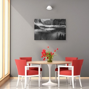 Tablou canvas - Ceata Plutind In Valea Yosemite, Peisaj, California, Statele Unite Ale Americii, 40 x 60 cm - Img 4