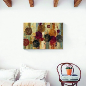 Tablou decorativ abstract pastel pe canvas 60x90 cm