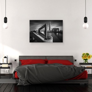 Tablou canvas - Ciobul In Geometrie, Arc, Londra, Tamisa, Turism, Turn, 40 x 60 cm - Img 3