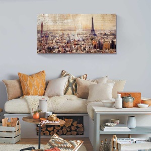 Tablou Canvas - City of Light, 50 x 100 cm - Img 2