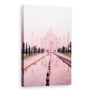 Tablou canvas - Cladiri, Taj Mahal, India, Lumina Roz, 60 x 90 cm
