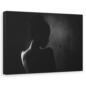 Tablou canvas - Conexiune Senzuala, Intuneric, Umbra, Silueta, Stare De Spirit, Emotie, 80 x 120 cm