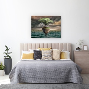 Tablou canvas - Copac, Insula, Copac, Copac Singuratic, Apa, 75 x 100 cm - Img 3