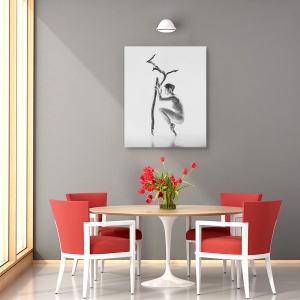 Tablou canvas - Copac, Punct, Punct, Ramura, Copac, Balet, 60 x 75 cm - Img 4
