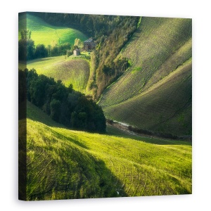 Tablou canvas - Crete Senses, Toscana, Peisaj, Italia, Dealuri, 90 x 90 cm