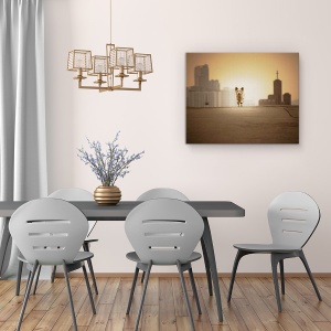 Tablou canvas - Cu Tine, Fuga, Strada, Caine, Pet, Dragut, 60 x 75 cm - Img 4