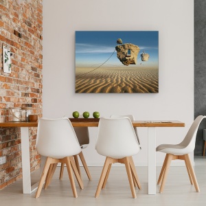 Tablou canvas - Desert, Ireal, Desert, Model, Franghie, Copac, 60 x 80 cm - Img 4