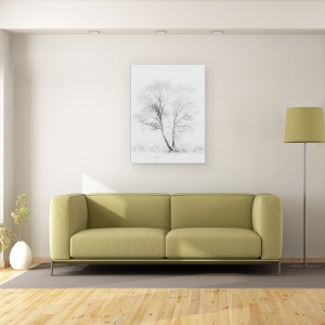 Tablou canvas - Dimineata Devreme, Peisaj, Copac, Punct, Iarna, 60 x 80 cm - Img 2