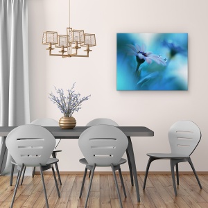 Tablou canvas - Dincolo De Aparente, Macro, Picatura, Apa, Floare, Reflectie, 60 x 75 cm - Img 4