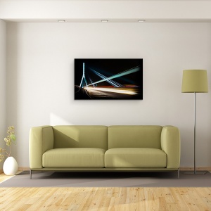 Tablou canvas - Dungi, Arhitectura, Perspectiva, Pod, Lumina, Tren, 50 x 80 cm - Img 2