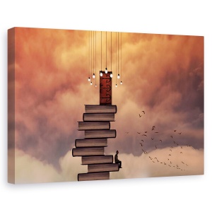 Tablou canvas - Escale, Carti, Usa, Imaginatie, Fantezie, Vis, 40 x 60 cm