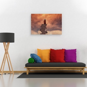 Tablou canvas - Escale, Carti, Usa, Imaginatie, Fantezie, Vis, 40 x 60 cm - Img 2
