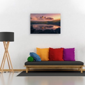 Tablou canvas - Eternitate, Peisaj, Munte, Patagonia, Rasarit De Soare, 60 x 90 cm - Img 2