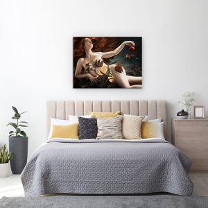 Tablou canvas - Eva, Origini, Fructe, Pasiune, Studio, 75 x 100 cm - Img 3