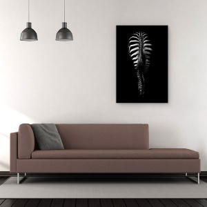 Tablou Canvas - Fara Titlu, Zebra, Coada, Alb-Negru, Dungi, Spate, 60 x 90 cm - Img 2