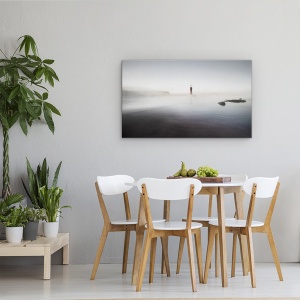 Tablou canvas - Farul De Nicaieri, Peisaj Marin, Apa, Mare, 50 x 80 cm - Img 4