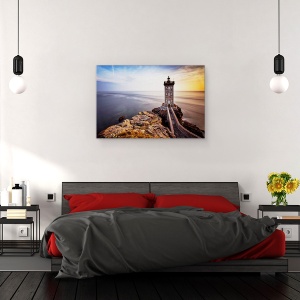 Tablou canvas - Farul Kermorvan, Far, Mare, Ocean, Apa, Coasta, 60 x 90 cm - Img 3