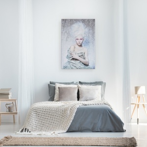 Tablou canvas - Fata, Portret, Fata, Femeie, Persoana, Frumusete, 60 x 90 cm - Img 3