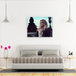 Tablou canvas - Femeie, Femeie, Tigari, Fumator, 60 x 75 cm - Img 3