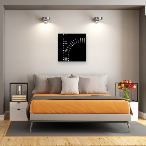 Tablou canvas - Fermoar De Linguri, Abstract, Grafic, Metal, 90 x 90 cm - Img 3