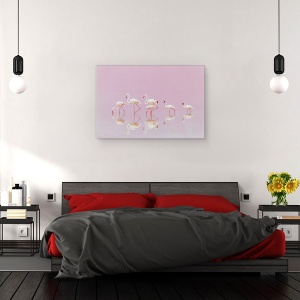 Tablou canvas - Flamingo, Apa, Roz, Tanzania, Serengeti, 80 x 120 cm - Img 3