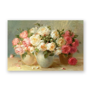 Tablou Canvas - Floare, Bujori, Buchet, 60 x 80 cm