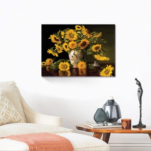 Tablou Canvas - Floarea soarelui I, 60 x 80 cm - Img 2