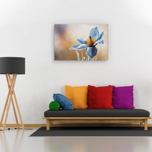 Tablou canvas - Flori albastra, Flori, 80 x 120 cm - Img 2