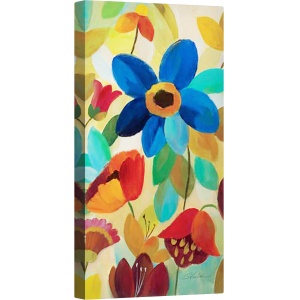 Tablou canvas - Flori colorate, 50 x 100 cm