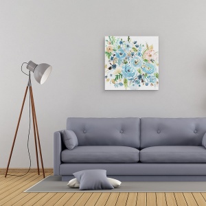 Tablou canvas - Flori, Colorate, Pictura, 60 x 60 cm - Img 2