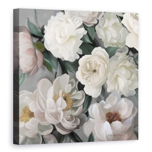 Tablou canvas - Flori De Gradina Alba, Pictura, 60 x 60 cm