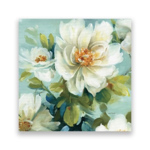 Tablou Canvas - Flori, Nufar, Alb, 60 x 60 cm