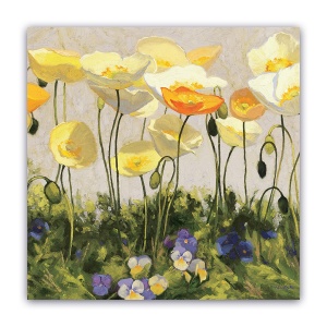 Tablou Canvas - Flori, Papadie, Violeta, Vintage 60 x 60 cm