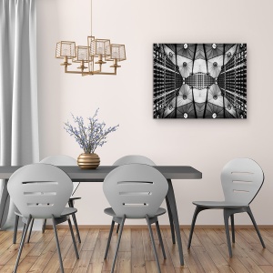 Tablou canvas - Fluture Urban, Arhitectura, Oras, Fluture, Paris, Modern, 60 x 75 cm - Img 4