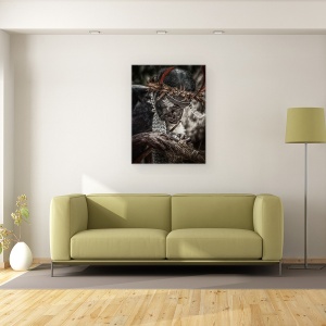 Tablou canvas - Foc, Originar, Trib, Jiwica, Wamena, Dani, Papua, 60 x 80 cm - Img 2