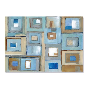 Tablou Canvas - Forme, Abstract, Albastru 60 x 80 cm