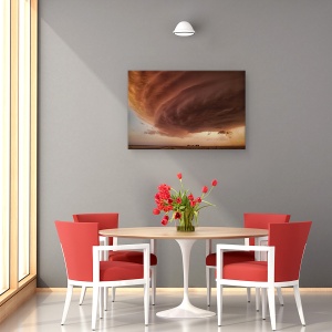 Tablou canvas - Furtuna Roz, Cer, Noros, 80 x 120 cm - Img 4