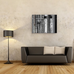 Tablou canvas - Gara Civitavecchia, Feroviar, Cale Ferata, Aeriana, Piese, 75 x 100 cm - Img 2