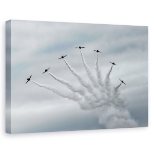 Tablou canvas - Garra, Airshow, Aeronava, Aeronava, Formatie, Jet, 60 x 90 cm