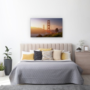 Tablou canvas - Golden Gate, Statele Unite Ale Americii, Pod, Arhitectura, Reper, California, 50 x 80 cm - Img 3