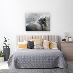 Tablou canvas - Gramy, Lipicanci, Cal, Apa, Spray, Animal, 75 x 100 cm - Img 3
